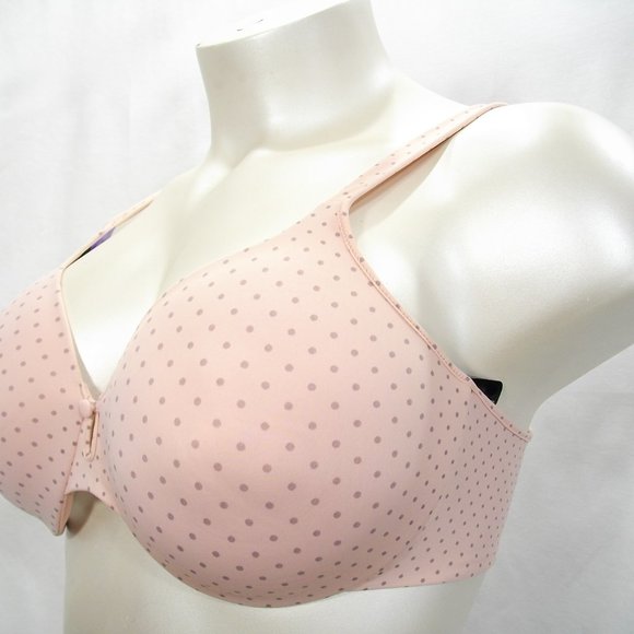 42DD Bali B534 Keyhole T-Shirt Convertible Underwire Bra Pink Dots NWT - Picture 3 of 4